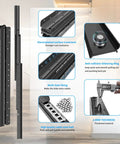 Infographic showcasing Built Tough Heavy Duty Undermount Drawer Slides 32 Inch Full Extension Ball Bearing Bottom with features