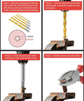 Steps to use 16 Piece Screw Extractor Set With Left Handed Drill Bits For Stripped Damaged Rusted Or Rounded Off Screws And Bolts