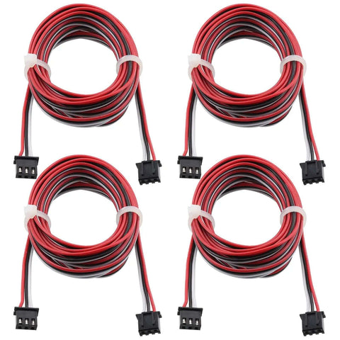 Set of 4 Pack 3D Printer Endstop Extension Cables XH2.54 3PIN Connector Cable Two Meters For Ender 3 5 CR10 Anycubic Tronxy Mega S