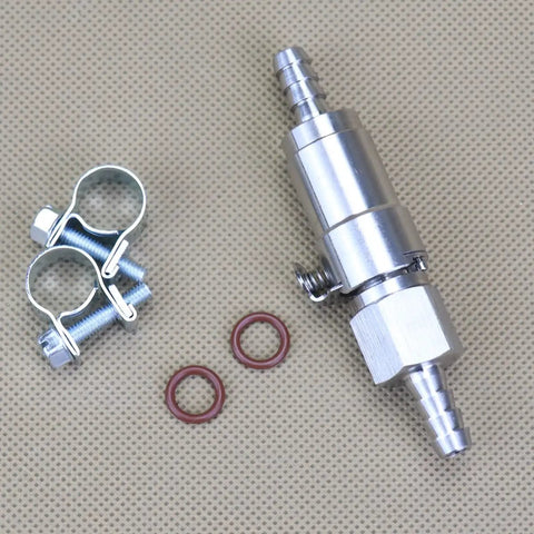 Quarter Inch Gas Tank Fuel Line Quick Release Disconnect Coupling Kit with stainless steel valves and Viton O rings