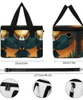 Sun And Desert Insulated Cooler Bag Lunch Tote with eagle design, adjustable strap, waterproof Oxford cloth