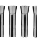 Eight Piece Imperial Steel Collet Set For R8 Milling Machines With Precision Ground Hardened Steel Holders to Secure End Mills