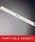Thickness Gage Holder For Precision Measurement With Dull Nickel Finish Single End Clamp, Model 806, portable design shown.