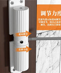 Automatic Aluminum Door Closer With Safety Spring Soft Close for sliding glass doors, 180-degree swing, installed on door frame.