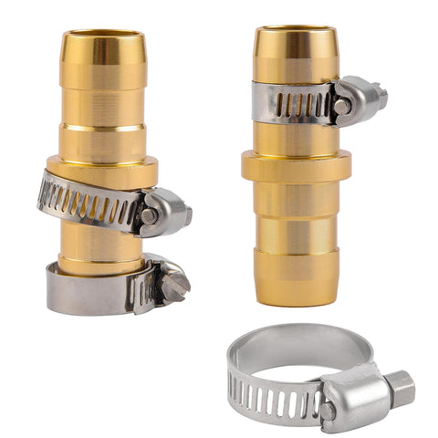 Two Pack Garden Hose Repair Kit With Stainless Clamp For Three Quarter To Five Eighth Inch Hoses Aluminum Durable Construction