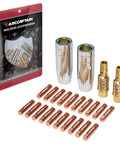 Pro Grade MIG Welding Gun Accessory Kit With 0.035 Inch Tip Nozzle Diffuser For MB15 15AK And Compatible With MIG200 MIG130