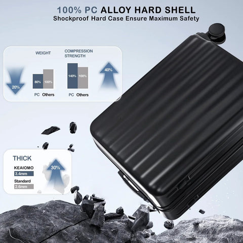 TSA-approved 12 bottle wine travel case with thickened protective insert system and 100% PC alloy hard shell for maximum safety.