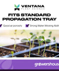 Hydroponic Seed Starter Plugs 50 Pack For Quick Rooting And Growth, Plant Seedlings Clones And Cuttings In Organic Soil Mix, Fits Standard Seed Tray For Easy Plant Starts.