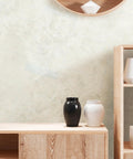 Peel And Stick Marble Wallpaper Roll Covers Countertops And Fridges With A Slick Removable Oil Proof Finish Straight Up Easy Self Adhesive Marbling Decal That Adheres Tight Without Residue For A Solid Home Upgrade on a light gray textured wall.