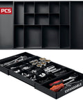 Expandable Large Toolbox Storage Tray Kit With Tray Divider Set For Rolling Tool Chest Drawers Low Profile Trays To Keep Your Gear In Check With Screwdrivers Pliers And Small Tools In Their Spot