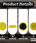 Brake Fluid Reservoir Cap Fits Ram 1500 2500 3500 Jeep Wrangler Grand Cherokee Compass Liberty Patriot Cherokee Dodge Journey Dakota Charger Chrysler 200 300 Sebring Easy Install showcasing side and contour details