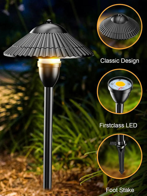 Low Voltage RGBW Landscape Lighting System 5W Color Changing Pathway Lights 12 To 24V Waterproof LED Yard Garden Walkway Set 12 Pack With Connectors For Holiday Parties And Backyard Vibe showcasing classic design, firstclass LED, and foot stake features.