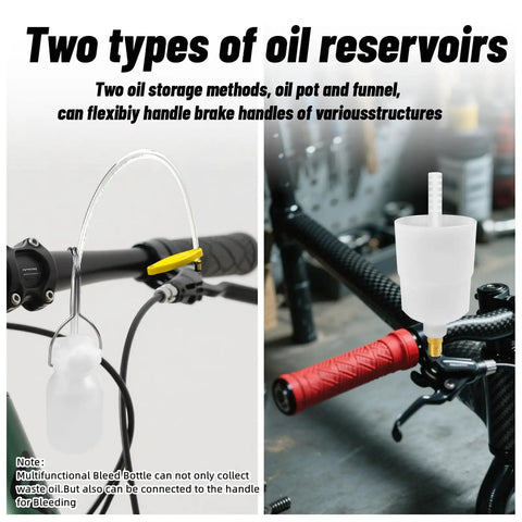 All-In-One Bike Brake Bleed Kit For Shimano, TRP, And TEKTRO Hydraulic Disc Brakes With 13-Piece Brass Connectors, 150 Milliliter Mineral Oil Fluid, Easy No-Fuss Setup For Quick, Clean Bleeds And Precise Braking Every Ride