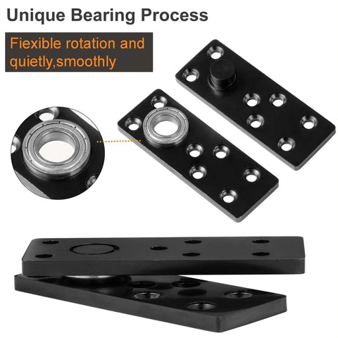 Secret Door Pivot Hinge 360 Degree Heavy Duty For Hidden Bookcase Doors showing unique bearing process and smooth rotation