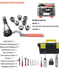 R8 Spindle Taper accessories set including collets, drill chuck, and tools for Shop Ready Mini Milling And Drilling Machine.