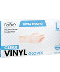 Industrial Grade Clear Vinyl Gloves Disposable Powder Free Latex Free Non Sterile Food Safe Large 2.75 Mil Palm 3.9 Mil Fingers 100 Count Textured Grip And Slip Resistant