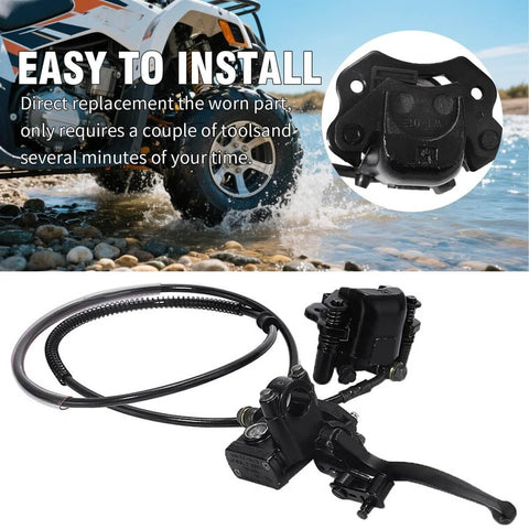 Rear Hand Hydraulic Disc Brake Caliper Assembly With Pads For Chinese ATV Quad Replacement 50cc 70cc 90cc 110cc 125cc Fits TaoTao