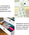 4 Pack White Cabinet Pull Handles With Mounting Screws, Cute Christmas Tree And Snowman Knobs on drawer and cupboard