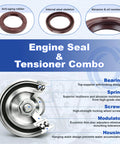 Heavy Duty Timing Belt Kit Water Pump Upgrade TBK138 Keeps Your Ride Smooth Like Butter Fits 87 To 2001 Toyota Models With Camry RAV4 MR2 Celica Solara Save Cash On Repairs And Get Top Tier Premium Quality Performance Today Reliable Simple Fast Setup. Engine seal and tensioner combo with bearing, spring, screws, and housing.