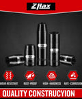 Beefy 10 Piece One Quarter And Three Eighth Inch Drive Impact Socket Set, 10mm displayed, deep and shallow CR-MO steel with black phosphated finish