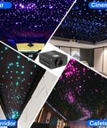 Starlight Headliner Kit Dope RGBW Fiber Optic Lights For Car And Home Ceiling Decor with Music App and Remote Control shown in various settings
