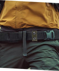 Person wearing Six Pack Durable Nylon Belt Buckle Quick Release Webbing Clips For Outdoor Activities Camping Gear Training