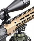 Arca Dovetail Rail For M-LOK System Quick Release Tripod Mount Adapter Built For Arca-Swiss And RRS Standards on rifle