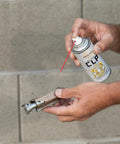 CLP Gun Cleaner Lubricant Preservative Spray With Synthetic Oil, 4 oz Aerosol being used on firearm part