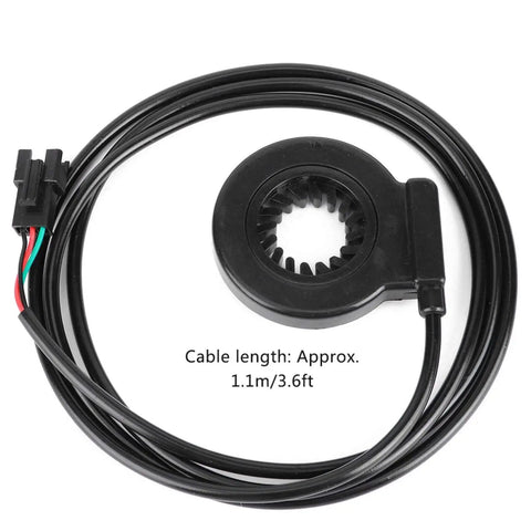 Electric Assist Sensor For E-Bikes, Lightweight Plastic 12-Pulse Pedal Assist Sensor With 3.6Ft Cable, Right-Side Bottom Bracket Install, Ride-Ready Upgrade For Commuters, Trail Riders, And Urban Cyclists