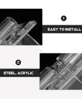 Four Pack Self Closing Hinges For Cabinets And Drawers No Fuss Easy Install For Doors And Cabinets Acrylic And Stainless Steel