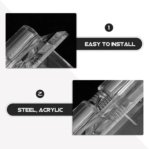 Four Pack Self Closing Hinges For Cabinets And Drawers No Fuss Easy Install For Doors And Cabinets Acrylic And Stainless Steel