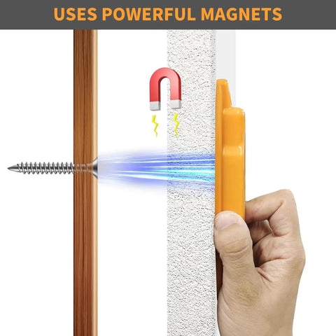 Two Pack Magnetic Stud Finder For Drywall, Manual Wall Scanner To Legit Snag Hidden Nails And Screws, No Sweat Battery Free Detector For Tv Mounting, Shelf Hanging, And Weekend DIY Fixes