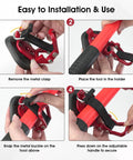 Step-by-step installation of magnetic shovel holder for trucks and SUVs, no drill quick release roof rack mount setup.