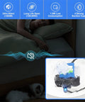 Image of Cat Water Fountain Pump Submersible USB 5V, Ultra Quiet No Fuss Auto Shut Off in a room with a cat sleeping beside it.