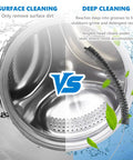 Comparison of surface cleaning vs deep cleaning using Extra Long 47.2 Inch Dryer Lint Brush Vent Cleaner Tool For Lint Trap Cleaning.