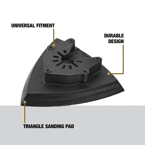 Universal Sanding Pad For Oscillating Tools Long Lasting Wear Fits Major Brands Without Adapters Ideal For Tight Corners And Hard To Reach Areas