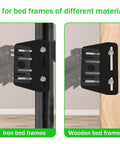 Built Tough Heavy Duty Bed Frame Adapter Connector Plates For Secure Headboard Mounting, fit for iron and wooden bed frames.