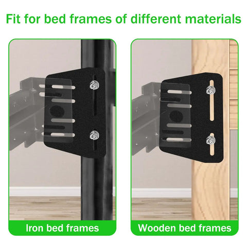Built Tough Heavy Duty Bed Frame Adapter Connector Plates For Secure Headboard Mounting, fit for iron and wooden bed frames.