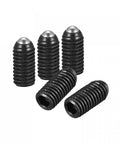 Hardcore Spring Loaded Ball Plunger Set Screws, 20 Pack M8 X 16mm High Carbon Steel Hex Drive Grub Bolts in black finish.