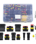Awesome 800 Pc Weather Pack Kit With 1 To 6 Pin Connectors For Auto Marine Wiring Setup Featuring Super Tough Sealed Housings And Premium Brass Contacts To Keep Wiring Connections Safe From Moisture Rust And Dirt Every Single Day No Hassle. 800-piece connector kit in case