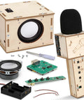 Karaoke STEM Kit For Kids 8 12 Build Your Own Bluetooth Speaker And Microphone DIY Electronics Toy For Boys And Girls Hands On Science Fun Learn By Making A Mini Karaoke Machine Great Birthday Gift 9 10 11 12, wood speaker and microphone parts