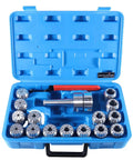 MT3 Shank ER40 Chuck With Fifteen Piece Collet Kit From One Eighth To One Inch High Precision Hardened Alloy Spring Steel