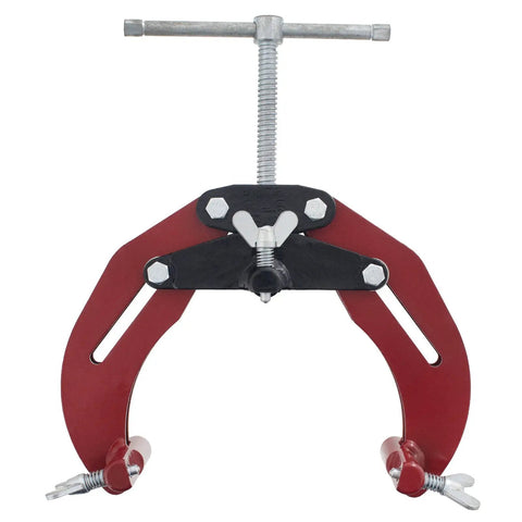 PDQ Pipe Clamp 1221 Medium Fits 2 To 6 Inch Pipe with stainless tip adjustment screws for fast pipe fitting and welding.