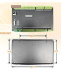 3/4/6 Axis Ethernet CNC Motion Control Card For CM300 CM400 CM600, DC 24V, RTCP Macro Programming, Mobile Control, top and side view