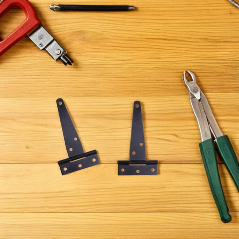 8 Pack Beefy Heavy Duty T Hinges With Screws For Outdoor Gates And Fences Iron Construction For Barn Doors And Large Cabinets