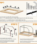 Step-by-step guide for Top Shelf Adjustable Loft Handrail and Attic Ladder Safety Railing installation using durable materials.