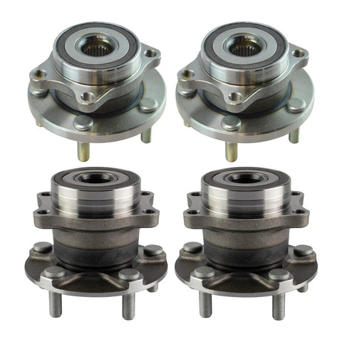 Front And Rear Wheel Bearing And Hub Assembly Kit For Subaru Legacy Outback Forester Ascent 2015 2020 Four Piece Set