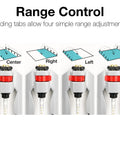 Heavy Duty Turbo Oscillating Sprinkler With 18 Brass Nozzles, Covers Up To 3,700 Sq Ft, Adjustable Spray Range control diagram