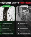 Comparison of 55 Inch High Limb Rope Saw with 360 Rope Chain versus traditional tree trimming methods