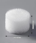 Round white air filter sponge dimensions for Bulk Pack Of 100 Round White Air Filter Sponges For Compressor Systems Replacement Filters For Air Intake Easy Swap And Rugged For Home Shop And Industrial Use